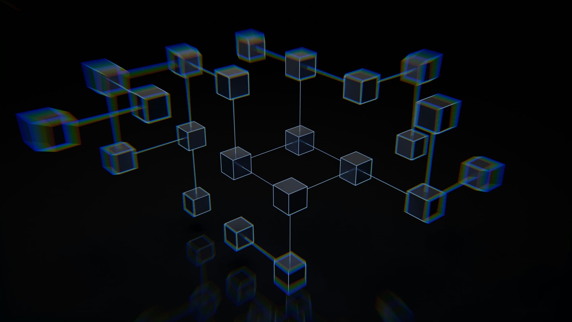Representação abstrata de uma rede de distribuição conectada